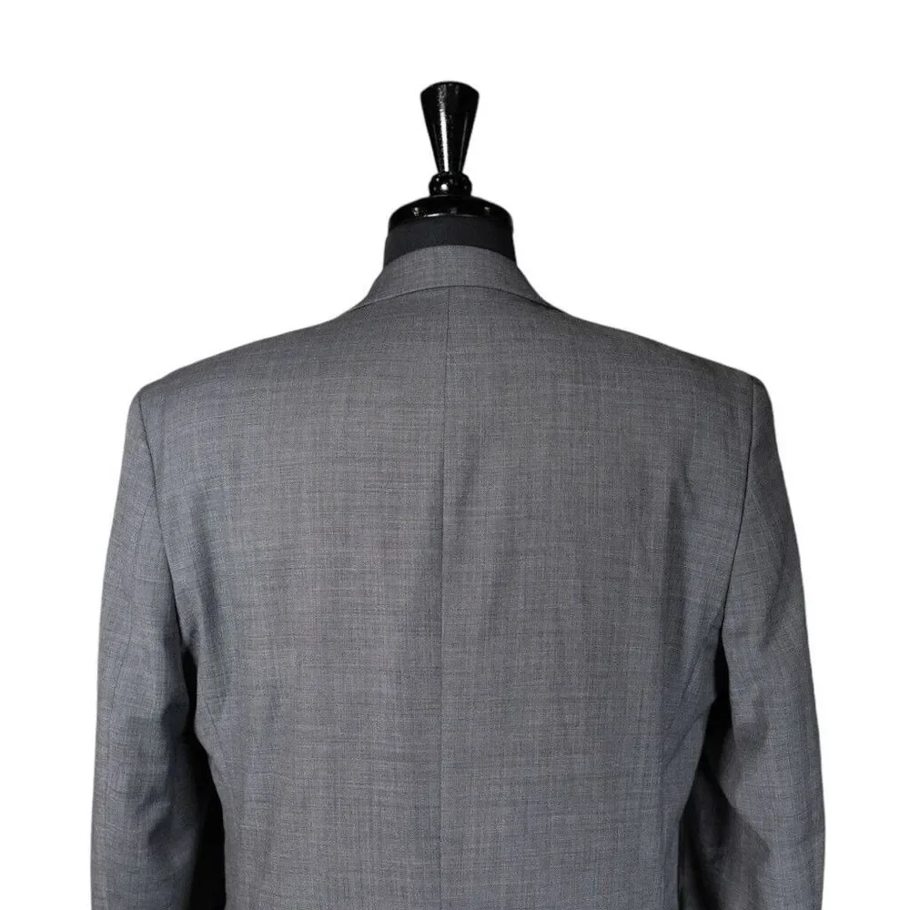 Chaps Ralph Lauren Mens Blazer Gray Wool Blend Stretch Jacket Sport Coat 38R